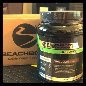 Beachbody Recover chocolate flavor, sealed tub